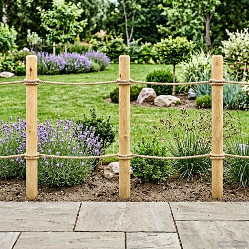 Vidaxl Poteaux De Clôture 10 Pc Vert 120 Cm Bois De Pin Massif