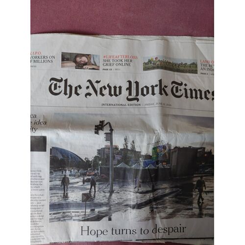 Journal, The New-York Times, International Édition, Friday June 12, 2026