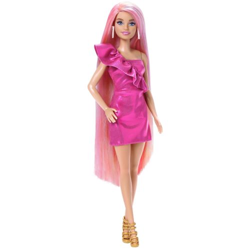 Barbie Barbie-Fun & Fancy Hair-Poupée blonde et accessoires de coiffure