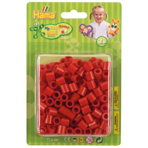 Hama Beads Maxi Blister 250 Perles Rouge