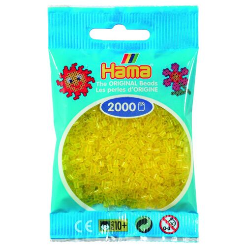 Hama Beads Mini Sachet 2000 Perles Jaune Transparent