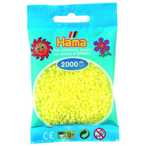 Hama Beads Mini Sachet 2000 Perles Jaune Pastel