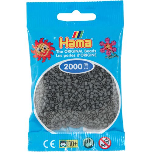 Hama Beads Mini Sachet 2000 Perles Gris Foncées