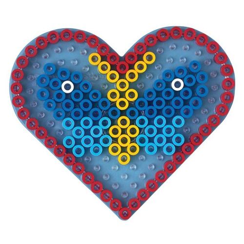 Hama Beads Maxi Plaque "Transp Coeur