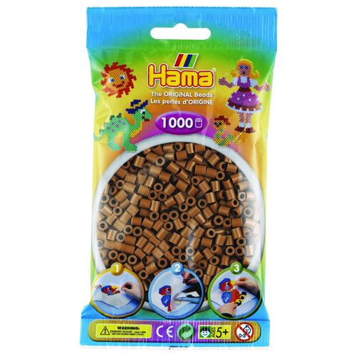 Hama Beads Midi sachet 1000 perles marron glacé