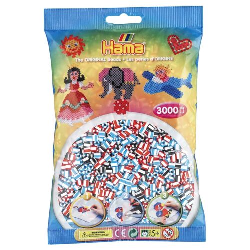 Hama Beads Midi Sachet 3000 perles Bicolores 1
