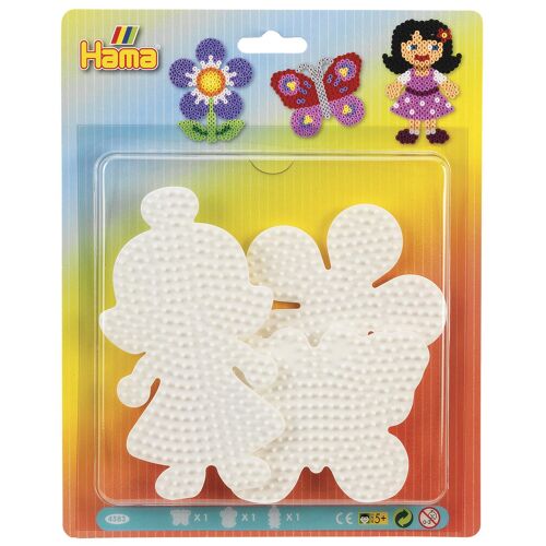 Hama Beads Midi Plaques Blister Gm Papillon, Fleur, Poupée