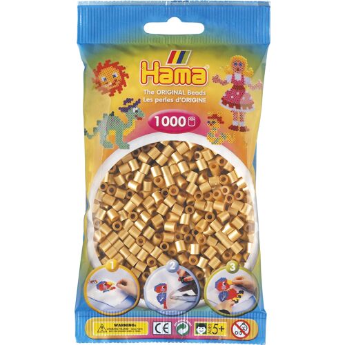 Hama Beads Midi Sachet 1000 Perles Or