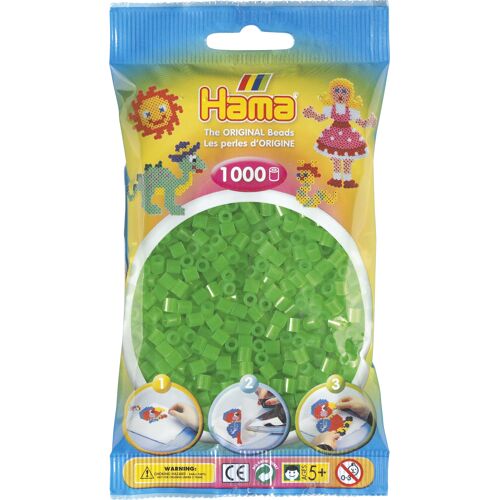 Hama Beads Midi Sachet 1000 Perles Vert Néon