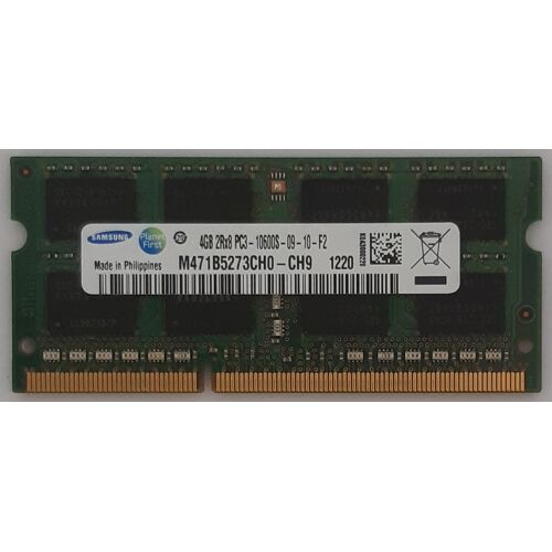 Mémoire SAMSUNG M471B5273CH0-CH9. Capacité : 4Go. Memory Type : DDR3-1333MHz.