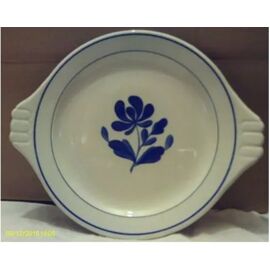 Plat A Gâteau - A Oreillettes - En Porcelaine - " Salins - Claudine - France " - 25 Cm De Diamètre