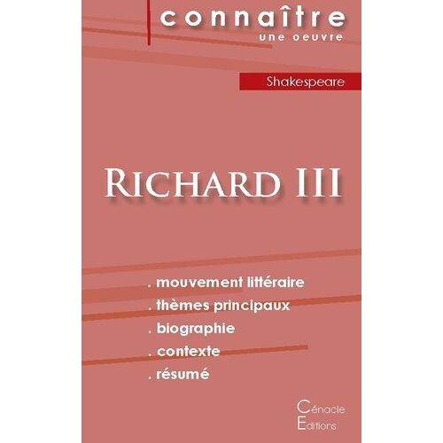 Richard Iii - Fiche De Lecture
