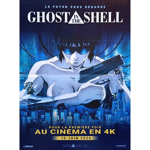 Ghost In The Shell (Kôkaku Kidôtai) - Véritable Affiche De Cinéma Pliée - Format 120x160 Cm - De Mamoru Oshii - Animation - 1997 Réédition 2026