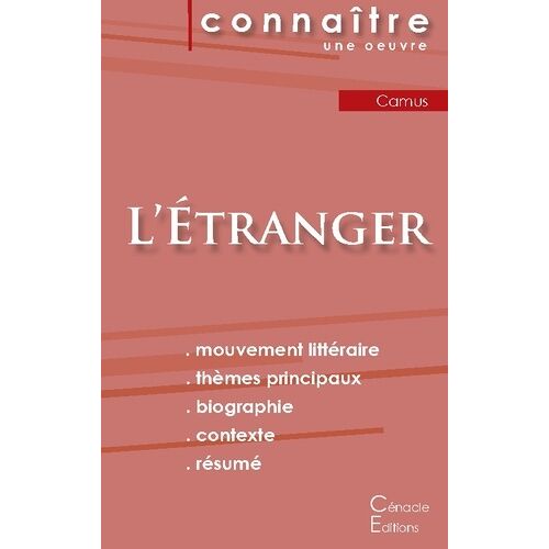 L'etranger - Fiche De Lecture
