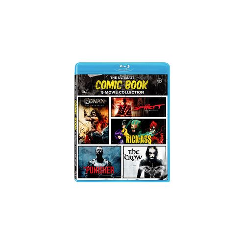The Ultimate Comic Book 5-Movie Collection (The Crow / The Punisher / The Spirit / Kick-Ass / Conan The Barbarian) [Blu-Ray]