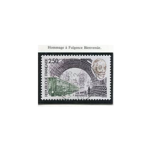 Hommage À Fulgence Bienvenue Créateur Du Métropolitain De Paris Année 1987 N° 2452 Yvert Et Tellier Luxe