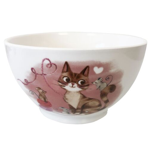 Bol En Grès Chat Et Souris 480 Ml
