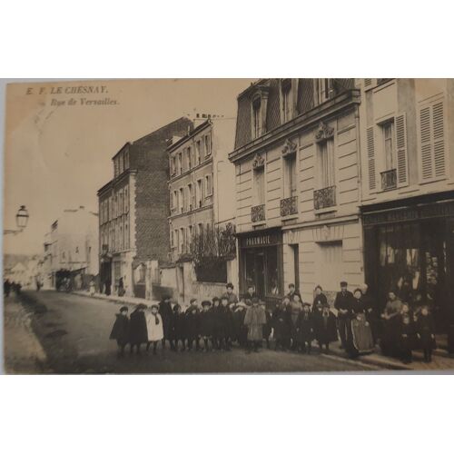 Carte Postale Ancienne 1903/1010- "Le Chesnay- Rue De Versailles"