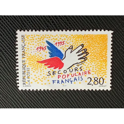 Timbre France Yt 2947 Cinquantième Anniversaire De L'Aide Populaire Française 1995 (050610 )