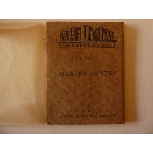 P.J. Toulet. Quatre Contes. Edition Originale Sur Japon Numérotée 8 Sur 20