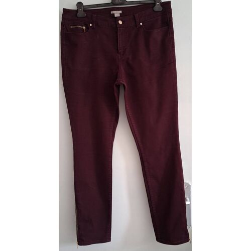 Jean Bordeaux Avec Les Chevilles Zippées