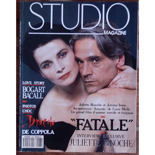 Studio Magazine - N° 68 Décembre 1992 - Juliette Binoche - Jeremy Irons