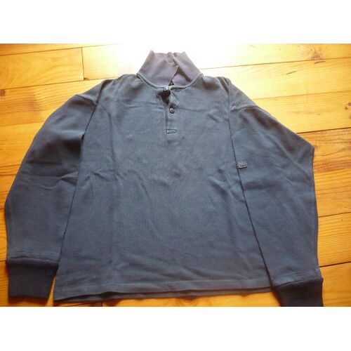 Polo Manches Longues Coudé Maille 14 Ans Bleu Marine