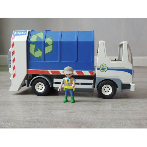 PLAYMOBIL : CAMION DE RECYCLAGE DES ORDURES/POUBELLES