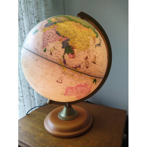 Globe terrestre lumineux diamètre 26 cm