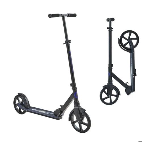 Trottinette Pour Enfants Dès 8 Ans-Duoku-Adolescents Et Adultes, Modèle À 2 Roues Avec Guidon Ajustable, Noir Et Violet