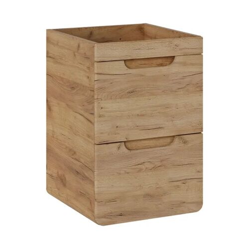 Meuble Suspendu sous Vasque ARVIDA SZK7 2 Tiroirs Chêne Chêne 41 x 40 x 59 cm