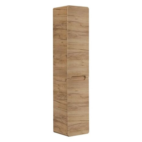 Colonne Murale de Salle de Bain ARVIDA SZK1 Panier à linge intégré Chêne Chêne 35 x 35 x 170 cm