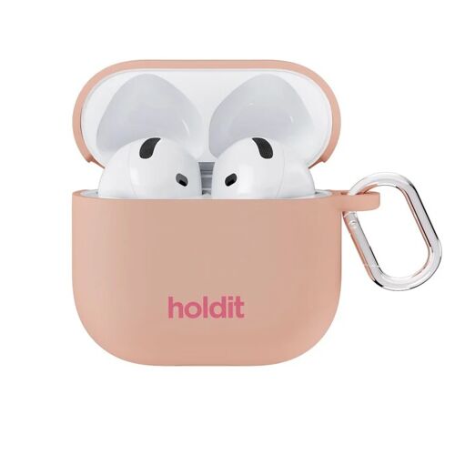 Holdit Coque Solid Silicone AirPods 4 Bare Pink