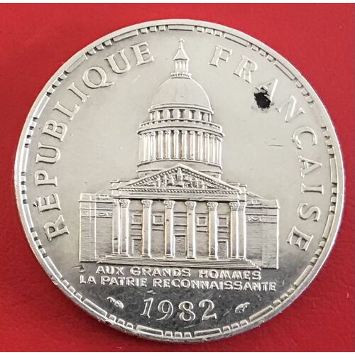 100 Francs - Pantheon - 1982 - France - Argent