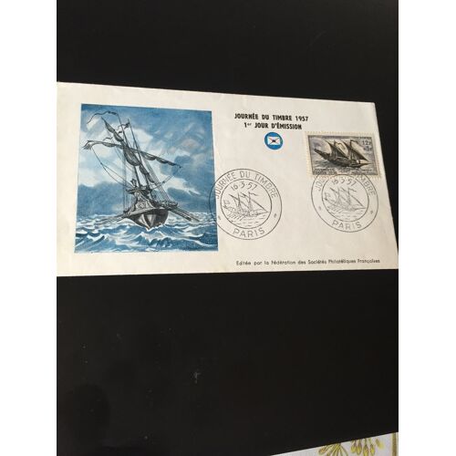 Enveloppe Journée Du Timbre 1957. Timbre Yvert Et Tellier 1093.