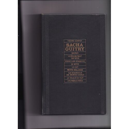 Théâtre Complet Tome 1