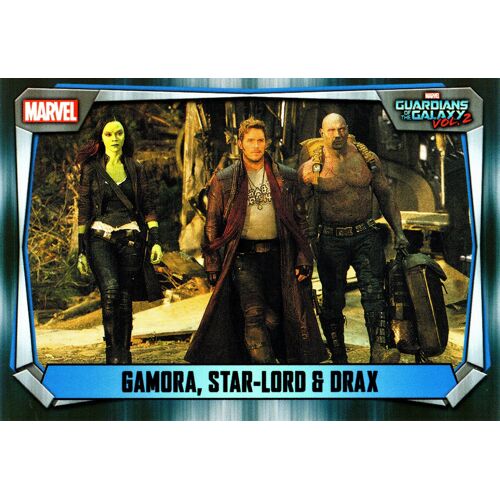 Gamora, Star-Lord & Drax - Carte Marvel Missions Vf - 106/270 - Les Gardiens De La Galaxie Vol 2