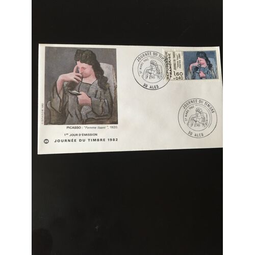Enveloppe Journée Du Timbre 1982. Alès. Timbre Yvert Et Tellier 2205.
