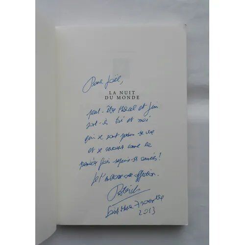 Patrick Rogiers La Nuit Du Monde Avec Un Envoi Autographe Signé 2010 Seuil