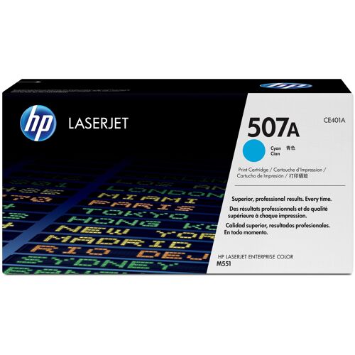 HP 507A toner LaserJet cyan authentique