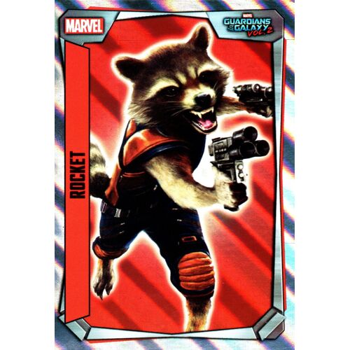 Rocket - Carte (Brillante Holo) Marvel Missions Vf - 255/270 - Gardiens De La Galaxie Vol 2