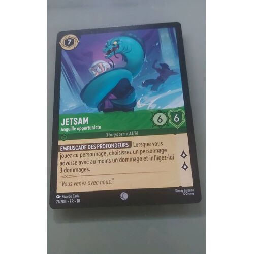 Jetsam. 77/204. Carte Disney Lorcana