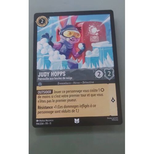 Judy Hopps. 194/204. Carte Disney Lorcana