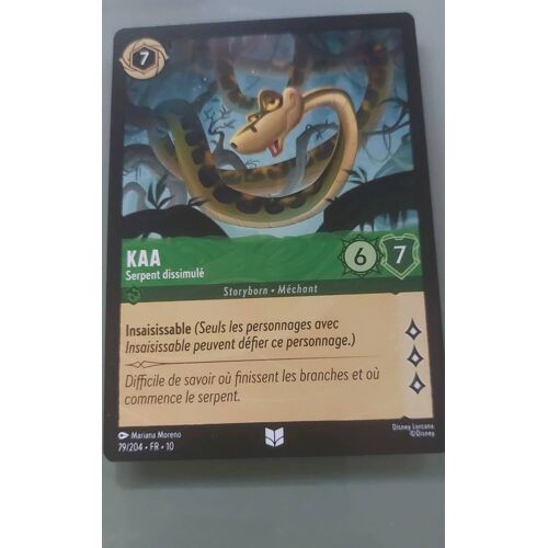 Kaa. 79/204. Carte Disney Lorcana
