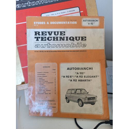 Revue Technique Automobile Autobianchi A110 E Elegant Abarth Cip 3153