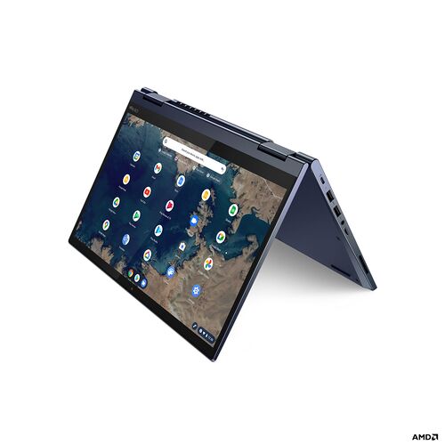 Lenovo ThinkPad C13 Yoga Gen 1 Chromebook AMD Ryzen¿ 5 3500C Écran tactile Full HD de 33,8 cm (13,3") 8 Go de mémoire vive DDR4-SDRAM 128 Go SSD Wi-Fi 6 (802.11ax) ChromeOS Bleu