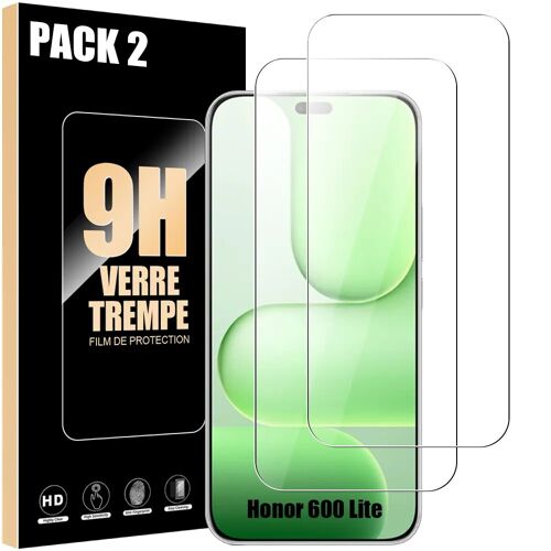 2x Verre Trempé pour Honor 600 Lite, Protection Anti-Rayures 9H Résistant Transparent - E.F.Connection