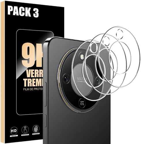 3x Verre Trempé Caméra Arrière pour Honor Magic 8 Lite, Protection Anti-Rayures Antichoc - E.F.Connection