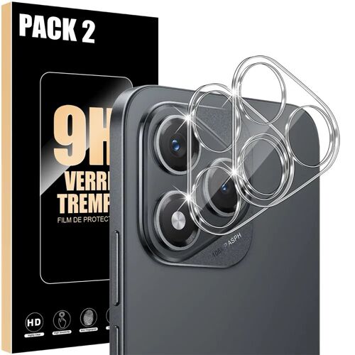 2x Protection Caméra Verre Trempé pour Honor 400 Lite, Antichoc Anti-Rayures Rigide - E.F.Connection