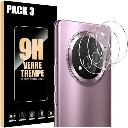 3x Verre Trempé Caméra Arrière pour Honor Magic 7 Lite, Protection Anti-Rayures Antichoc 9H - E.F.Connection